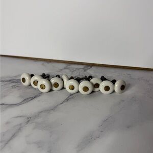Vintage White Porcelain Cabinet Knobs – Set of 10